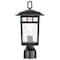 Nuvo Cove Neck Outdoor Small Post Lantern 1 Light Textured Black Finish 60/5956 - alternate 5